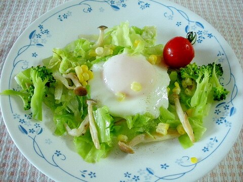 【お手伝いレシピ】☆野菜たっぷり！巣ごもり卵☆